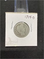 1914-D Barber Quarter