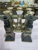 Oriental Candle Holders 9" High - qty 8