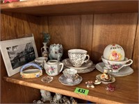 Tea Cups, Dishes, Bridge Picture,  Etc.