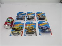 6 voitures hot wheels die cast