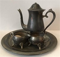 SILVER PLATE TEA SERVICE