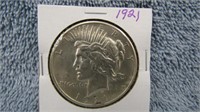 1921 HIGH RELIEF PEACE SILVER DOLLAR