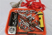 Tool Lot-Craftsman Tape, Sockets & More