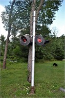 Authentic Railroad Light and pole