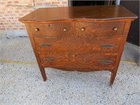 Antique oak dresser.