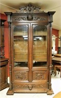 Exceptional Well Carved Scholar's Bookcase.