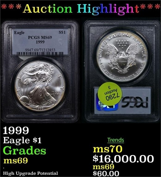 MASSIVE Summer Kickoff! Rare Coin Auction 25 pt 2.3