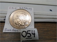 GREAT OLYMPIC GREAT COIN ERIK LEMMING SWEDEN