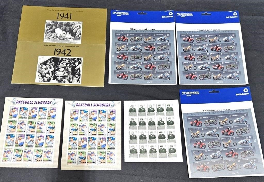 6 Mint US Sheets & 1941 & 1942 World War II