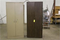 (2) Tall Storage Cabinets, Key in Office