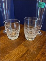 Pair of Waterford Crystal Beer Glasses, Marquis