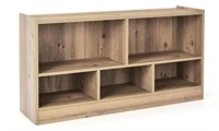 Retail$200 24” Brown Wooden 5 Shelf Storage