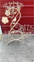 Triple Wrought Iron Planter