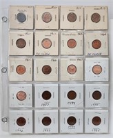 1952- 1995 Canada Penny Set with Varieties