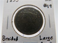 Braided Hair Large Cent 1853