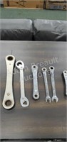 6 assorted ratchet wrenches