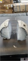 2 geode bookends