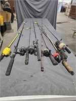Variety of Fishing Rods and Reels