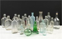 Large Group of Antique and Vintage bottles