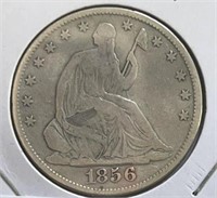 1856 Seated Half Dollar Nice