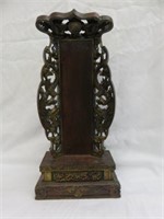 ANTIQUE FIGURAL AND ORIENTAL CARVED ALTAR 18"T X
