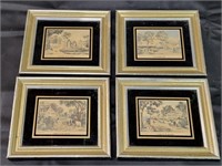 Miniature Currier & Ives Wall Decor