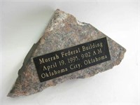 Granite Stone Chunk From Murrah Federal Bldg.