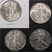 COLLECTORS LOT WALKING LIBERTY HALF DOLLARS