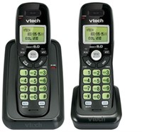 Vtech Cs6114-21 Black Two Handset Cordless Phone
