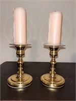 Baldwin Solid Brass Candle Holders