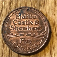 Malibu Castle & Showboat Fun Centers Token
