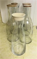 Selection of Glass Wine Carafes