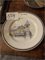 H.C.M.E. Painted Plate by Mrs. Dirmeyer