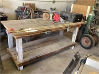 6 1/2 Foot Wooden Work Bench