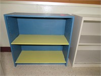 Blue & Yellow Wood Bookcase