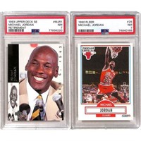 (2) 1990-93 Michael Jordan Graded Cards