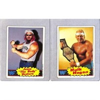 (2) Vintage Wrestling Cards Hulk Hogan