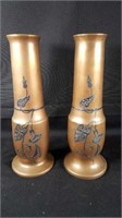 Vintage Slivercrest Bronze Vases