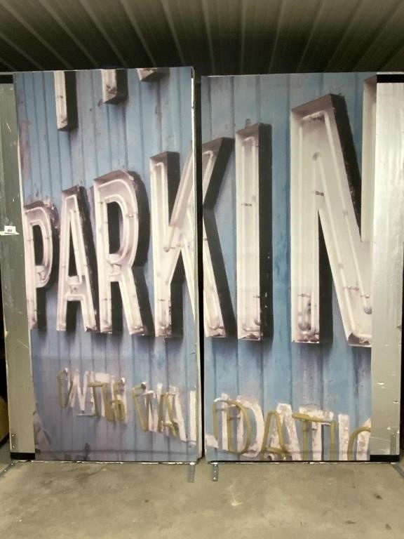 No Parking Backdrop 2 Panels see pictures