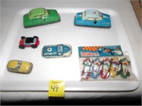 Lot of Tin Cars