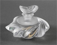 LALIQUE FRANCE CRYSTAL PERFUME BOTTLE