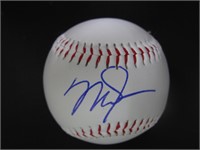 MIKE TROUT SIGNED BASEBALL WITH COA