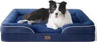 Orthopedic Dog Bed  35x25x6.5  Navy Blue