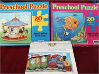 3 Preschool Jigsaw Puzzles