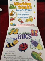 2 Lace & Trace Preschool Activities - Bugs &