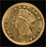 1874 GOLD DOLLAR CH/GEM BU