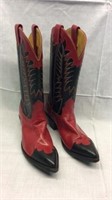 Nacona Red and Black Womens Boots Size 9