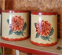 Dahlia canisters, set of 2