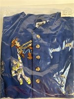 Vintage New Old Stock Toy Story blue shirt Large