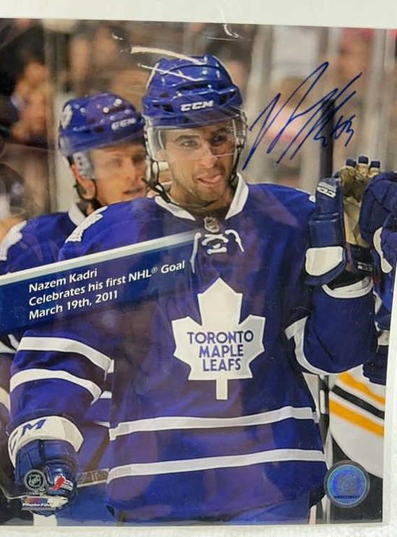 Nazem Kadri 8x10in autographed Hockey photo